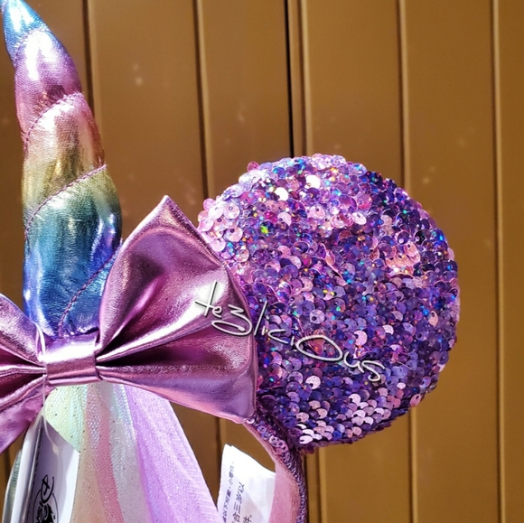 DISNEY PARKS MAGICAL UNICORN IRESIDCENT EARS - Picture 4 of 7